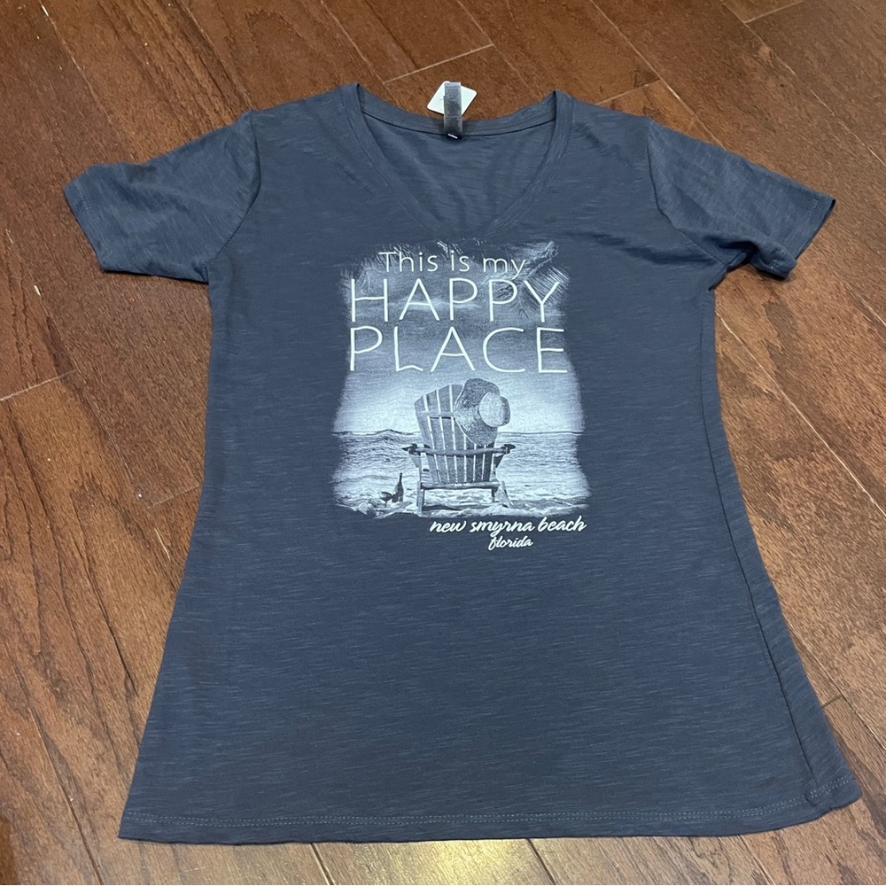 Delta Platinum Blue This is my happy place Short Sleeve Tee T Shirt Size Large